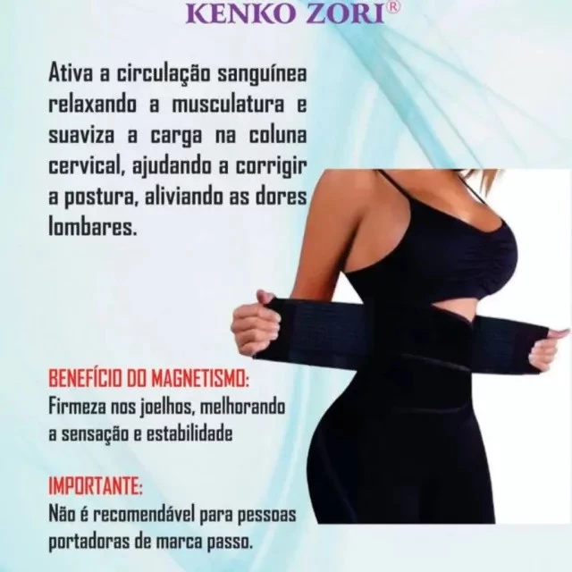 A Cinta Lombar Abdominal Magnética combina compressão ergonômica com ajuste confortável, sendo uma opção prática para o uso cotidiano.