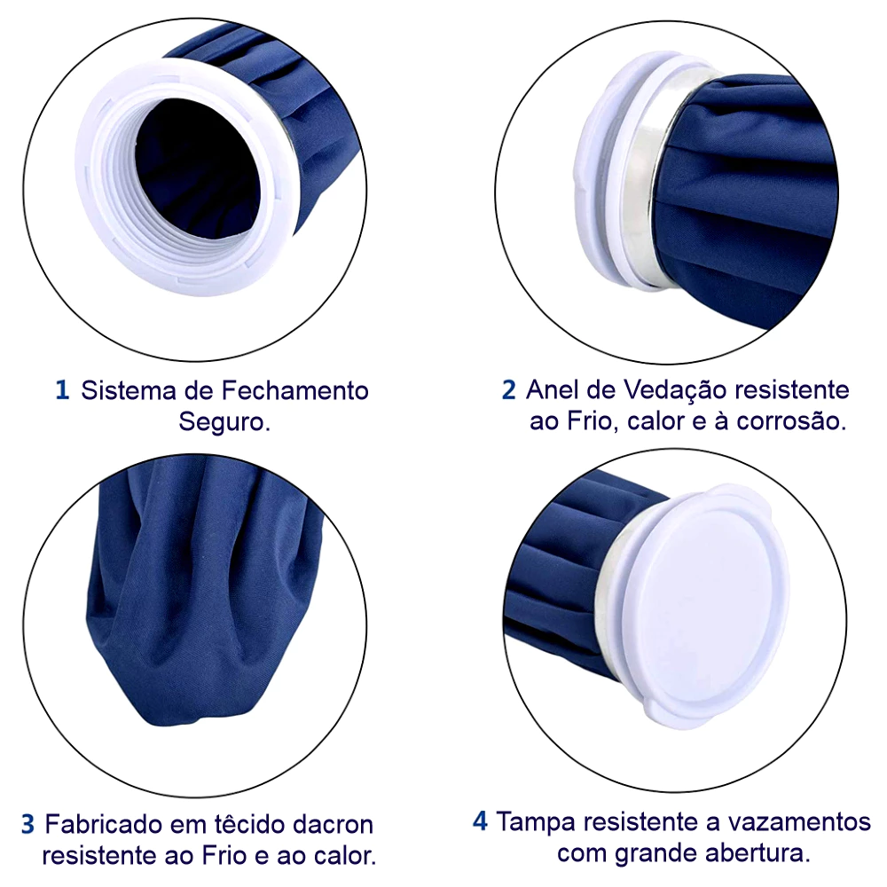 Kit Joelheira de Neoprene + Bolsa de Gelo – Suporte e Terapia Fria para o Joelho