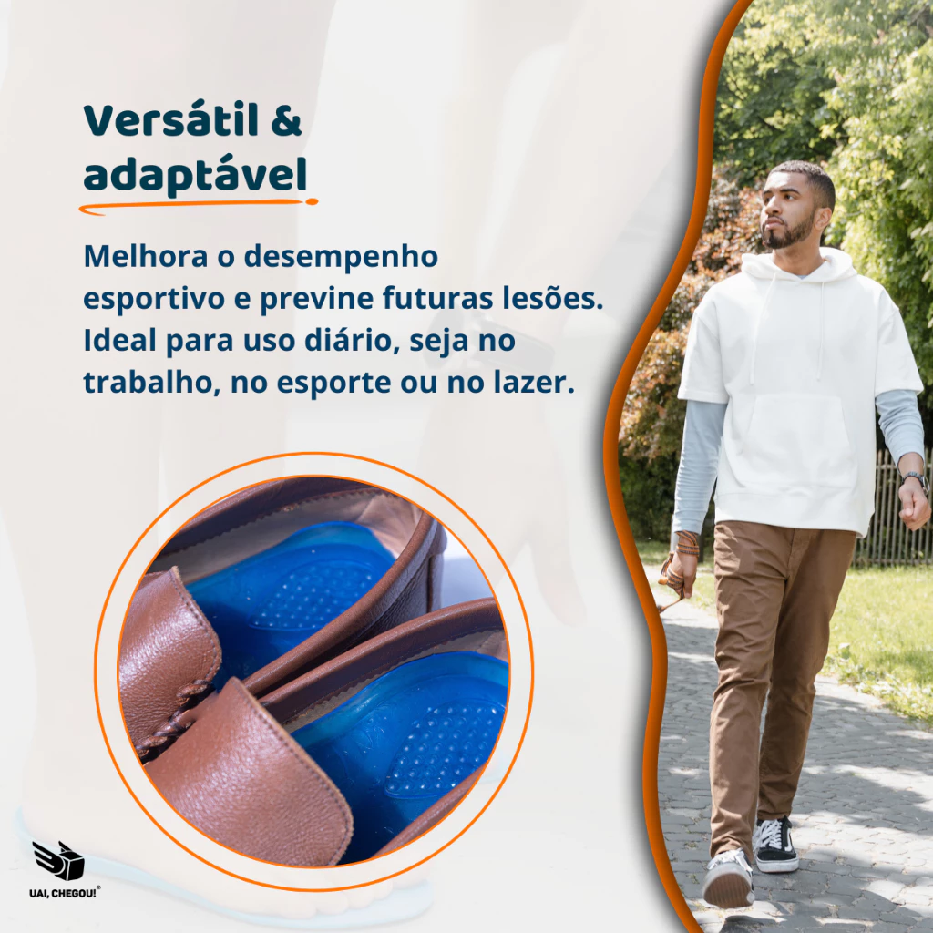 Palmilha de Silicone Gel Ortopédica