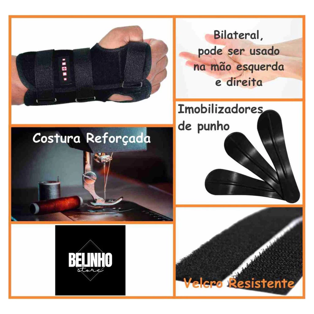 Par de Munhequeiras com Tala Bilateral