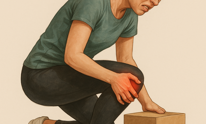 Dor no joelho ao agachar