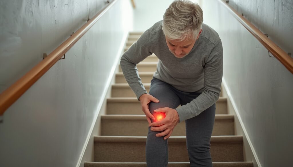 Dor no joelho ao subir escadas