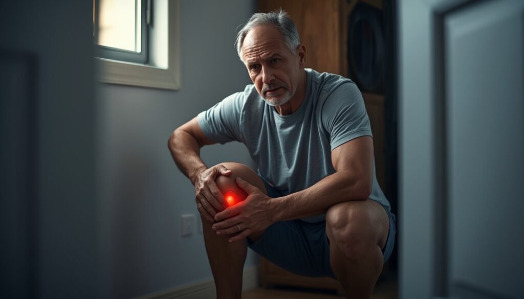 Dor no joelho ao agachar